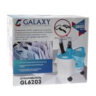 Отпариватель напольный Galaxy GL 6203, напольный, 1800 Вт, 2300 мл, 50г/мин, голубой - Фото 9