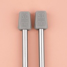 Спицы для вязания, прямые, d=5 мм, 35 см, 2 шт. - Фото 3