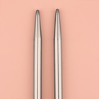 Спицы для вязания, прямые, d=5 мм, 35 см, 2 шт. - Фото 4