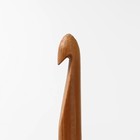 Крючок для вязания, бамбуковый, d = 8 мм, 15 см - Фото 2