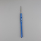 Крючок для вязания, с пластиковой ручкой, d=0.75 мм, 13.5 см, синий - Фото 4