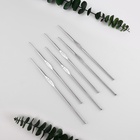 Набор крючков для вязания, d=0.5-1 мм, 12 см, 6 шт. - Фото 2