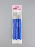 Крючок для вязания, с пластиковой ручкой, d=1 мм, 13.5 см, синий - Фото 5