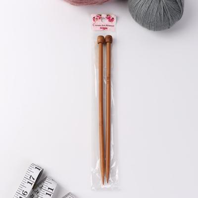 Спицы для вязания, прямые, d = 7 мм, 25 см, 2 шт