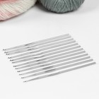 Набор крючков для вязания, d = 0,6-6,5 мм, 12,5/15 см, 22 шт, цвет МИКС - Фото 4