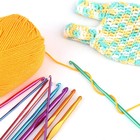 Набор крючков для вязания, d = 0,6-6,5 мм, 12,5/15 см, 22 шт, цвет МИКС - фото 8264477