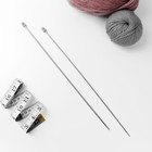 Спицы для вязания, прямые, d = 3,5 мм, 35 см, 2 шт - Фото 2