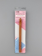 Крючок для вязания, бамбуковый, d=10 мм, 15 см - Фото 5