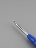 Крючок для вязания, с пластиковой ручкой, d=2 мм, 13.5 см, синий - Фото 4