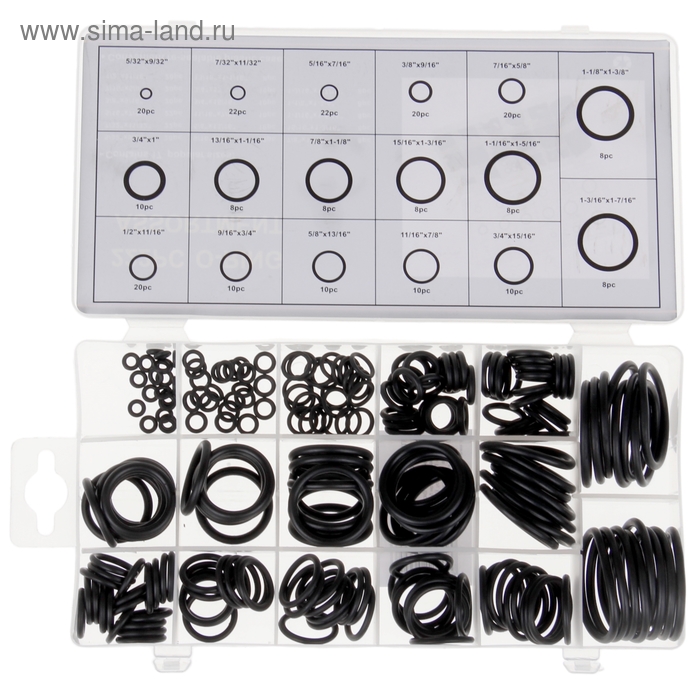 Набор прокладок резиновых, 222 шт. - Фото 1