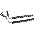 Дневные ходовые огни TORSO DRL-12, 10 LED, 10 Вт, 12 В, 2 шт., пластик, корпус черный - Фото 1