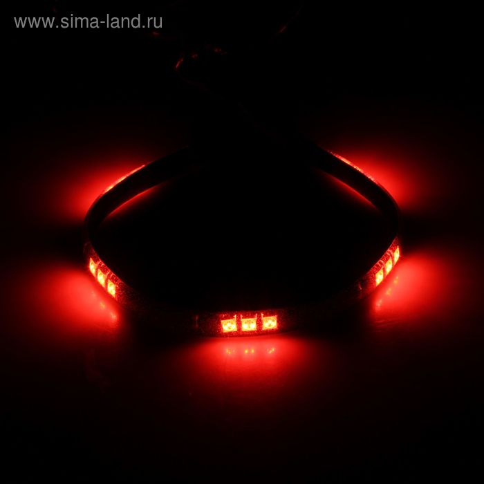 Светодиодная линейка TORSO, 15LED-SMD5050, 30 см, 12 В, IP65, 3.6 Вт, свет красный - Фото 1