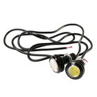 Дневные ходовые огни DRL-1-4-3, 1 LED-COB, 2 Вт, 12 В, 2 шт., металл, корпус черный - Фото 1