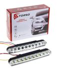 Дневные ходовые огни TORSO DRL-30-1, 30 LED, 18 Вт, 12 В, 2 шт., металл, корпус черный - Фото 1