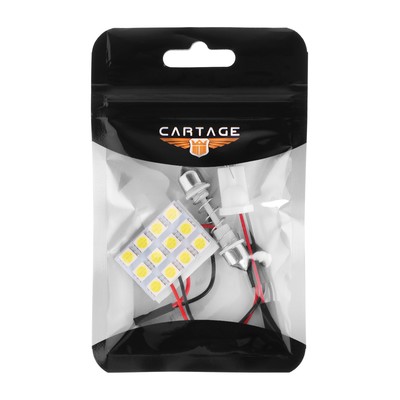 Светодиодная лампа для авто Cartage, 12 В, 12 SMD-5050, свет белый