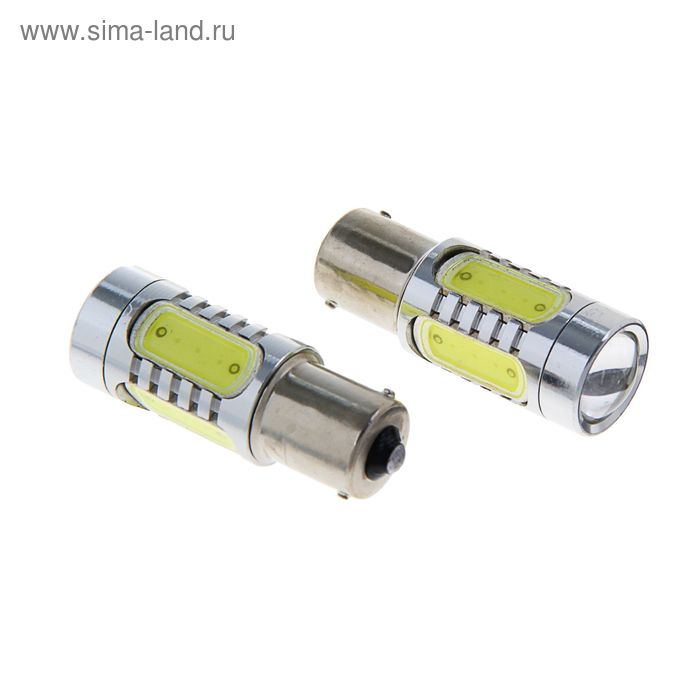 Комплект светодиодных ламп TORSO P21/W, 12 В, 5 LED-COB CREE 7,5 Вт, 2 шт., свет белый - Фото 1