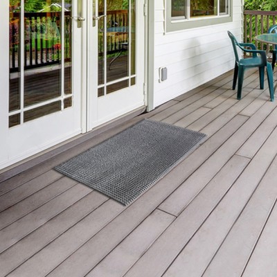 Покрытие ковровое щетинистое «Травка», 60×90 см, цвет мокрый асфальт