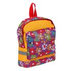 Рюкзак детский, 1 отделение, наружный карман, жёлтый/сиреневый, цветы - Фото 2