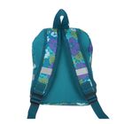 Рюкзак детский на молнии "Цветы", 1 отдел, 1 наружный карман, цвет морской волны - Фото 3