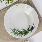 Тарелка глубокая Дулевский фарфор «Оливки», 225 мл, d=20 см, белая, рисунок МИКС - Фото 2