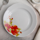 Тарелка мелкая 17,5 см с вырезным краем "Альпийские цветы", рисунок МИКС - Фото 1