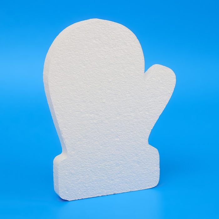 Заготовка из пенопласта "Варежка с узором", рельеф, 30 см х 3 см - Фото 1