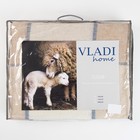 Плед шерстяной "Эльф", 170х210 см, бел/беж/сер рап.4, шерсть 70%, п/э 30% - Фото 4