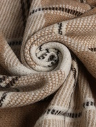 Плед «Эльф» 170×210 см, новозеландская шерсть, белый/бежевый/коричневый - Фото 3