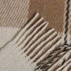 Плед Эльф 170х210см, бел/беж/корич рап.3, новозеландская шерсть 70%, пэ30% - Фото 4