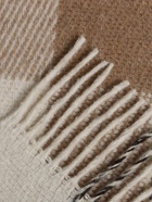 Плед «Эльф» 170×210 см, новозеландская шерсть, белый/бежевый/коричневый - Фото 4