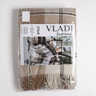 Плед «Эльф» 170×210 см, новозеландская шерсть, белый/бежевый/коричневый - Фото 5