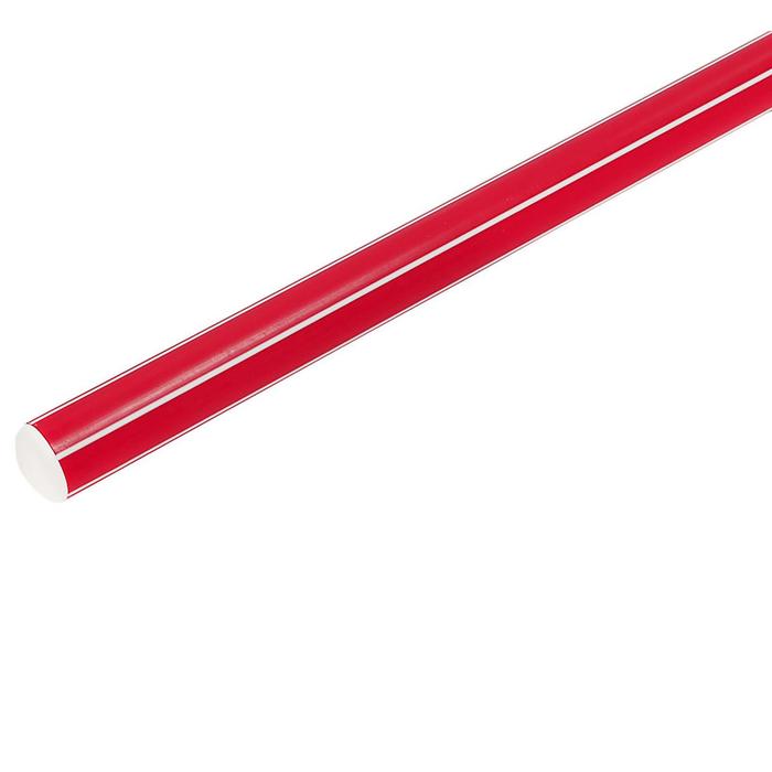 Палка гимнастическая 90 см, цвет красный - Фото 1