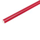 Палка гимнастическая 80 см, цвет красный - Фото 1