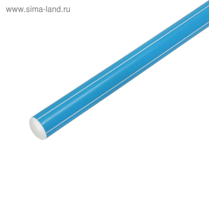 Палка гимнастическая 90 см, цвет голубой - Фото 1