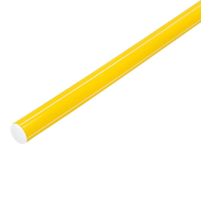 Палка гимнастическая 90 см, цвет жёлтый - Фото 1