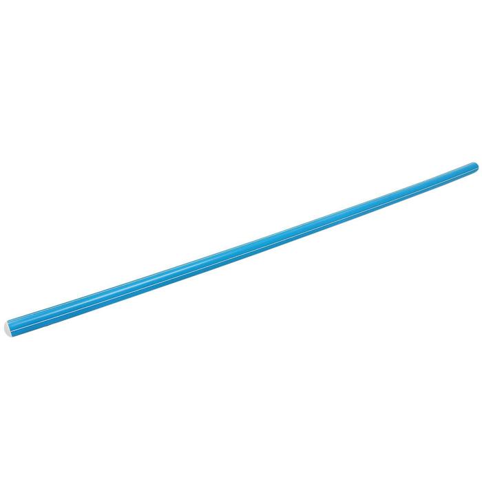 Палка гимнастическая 100 см, цвет голубой - фото 1886183223