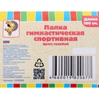 Палка гимнастическая 100 см, голубая - Фото 2