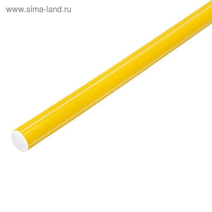 Палка гимнастическая 100 см, цвет жёлтый - Фото 1