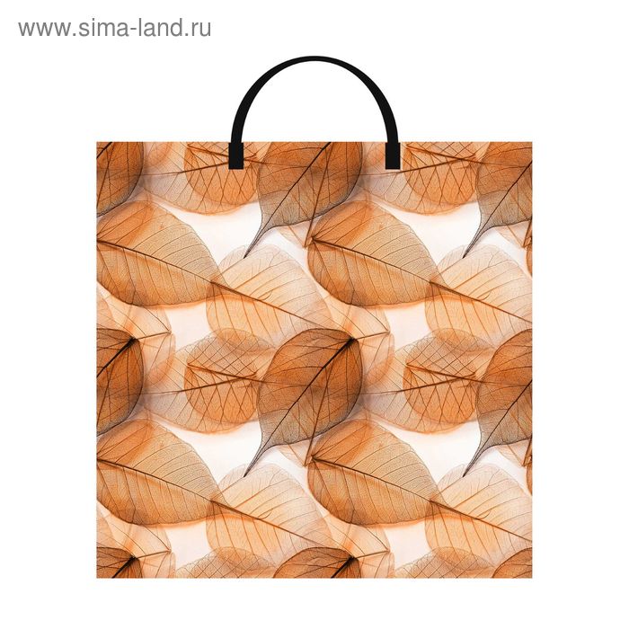 Пакет "Листопад", полиэтиленовый с пластиковой ручкой, 44 х 40 см - Фото 1