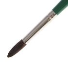 Кисть Синтетика "Имитация Белки" Круглая нейлон №13, d-7,0 мм, L-24 мм (удлинённая ручка) - Фото 3