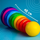 Пирамидка детская, 10 колец, с шаром - Фото 9