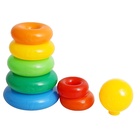 Пирамидка детская, 10 колец, с шаром - Фото 10