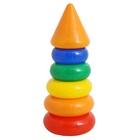 Пирамидка детская, 5 колец с конусом - Фото 4