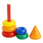 Пирамидка детская, 5 колец с конусом - Фото 6