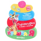 Пирамидка детская, 5 колец с конусом - Фото 7