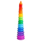 Пирамидка детская большая «Гигант», пластик, 20 колец с конусом, 87 см - Фото 4