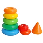 Пирамидка детская большая «Гигант», пластик, 20 колец с конусом, 87 см - Фото 6