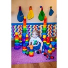 Пирамидка детская большая «Гигант», пластик, 20 колец с шаром, 87 см - Фото 5