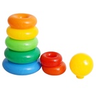 Пирамидка детская большая «Гигант», пластик, 20 колец с шаром, 87 см - Фото 7