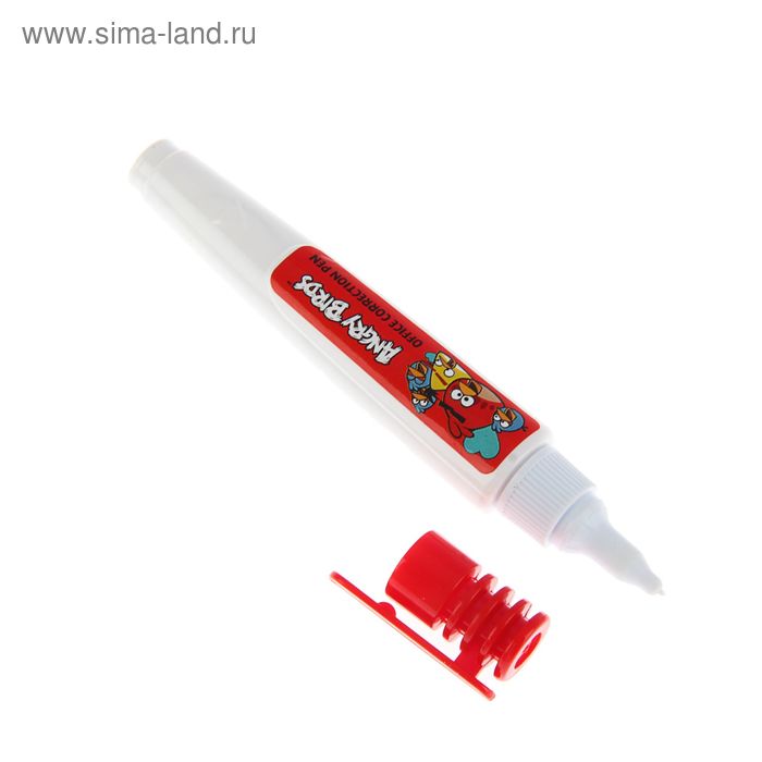Корректирующий карандаш Angry Birds 9 мл, пластиковый наконечник - Фото 1